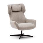 *WOONWINKEL* Kave Home Zalina Draaibare Fauteuil Beige Cheni, Verzenden, Nieuw, Stof