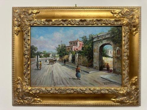 Vincenzo Canino (1892-1978) - Paesaggio - NO RESERVE, Antiek en Kunst, Kunst | Schilderijen | Klassiek
