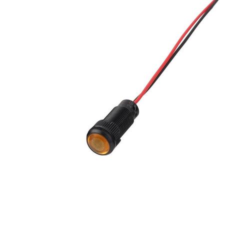 Mini LED indicatielampje - Oranje - 10mm - 12/24V, Hobby en Vrije tijd, Elektronica-componenten, Ophalen of Verzenden