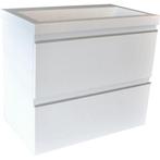 Wiesbaden Shall Onderkast - 60x36cm - Glans Wit, Huis en Inrichting, Badkamer | Badkamermeubels, Ophalen of Verzenden, Nieuw