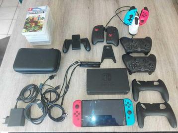 Nintendo - Switch - Videogameconsole + games beschikbaar voor biedingen