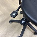 ergonomische werkplaats stoel, zwart - Gratis Bezorging, Gebruikt, Zwart, Ophalen of Verzenden, Bureaustoel