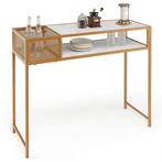 Console Tafel 2-Laags Kunstmarmer Banktafel Moderne Entree T