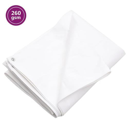vidaXL Dekzeil 260 g/m² 4x5 m HDPE wit, Doe-het-zelf en Verbouw, Overige Doe-het-zelf en Verbouw, Nieuw, Verzenden