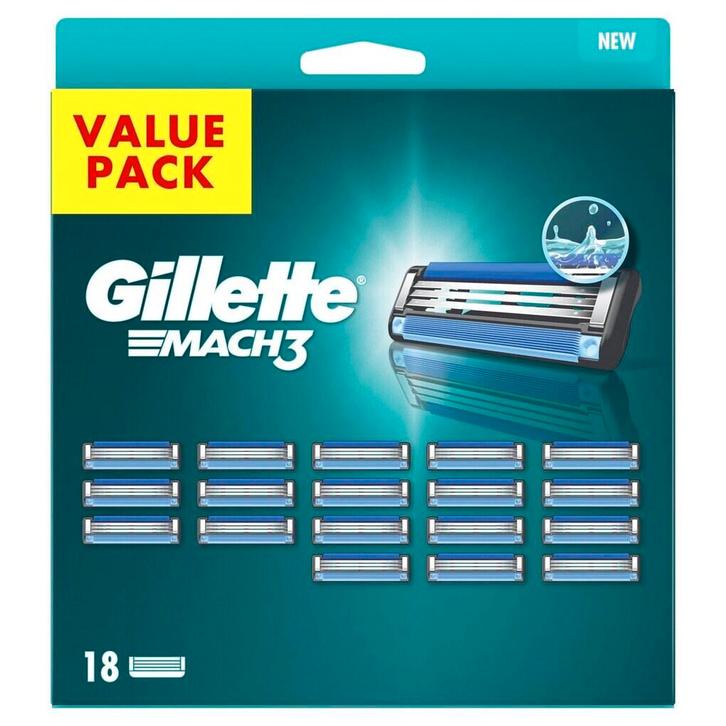 Gillette Mach3 Scheermesjes, Witgoed en Apparatuur, Persoonlijke-verzorgingsapparatuur, Nieuw, Verzenden