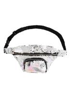 Heuptasje Rond Voorvak Pailletten Regenboog Zilver Heuptas S, Ophalen of Verzenden, Nieuw, Overige typen