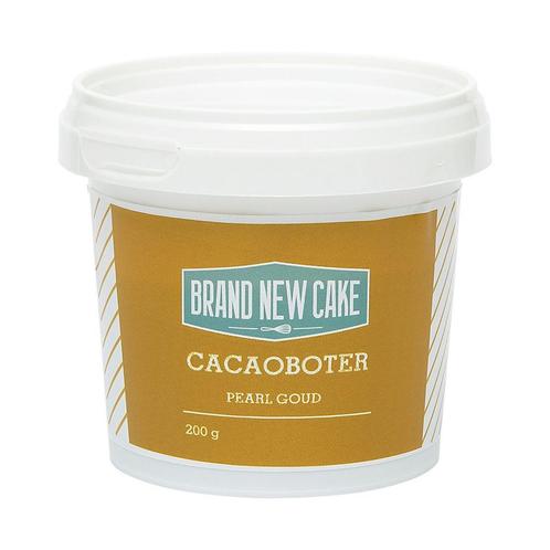 BrandNewCake Cacaoboter gekleurd Pearl Goud 200g, Hobby en Vrije tijd, Taarten en Cupcakes maken, Nieuw, Verzenden