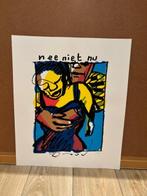 Herman Brood - Nee niet nu, Antiek en Kunst, Kunst | Litho's en Zeefdrukken, Verzenden