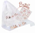 3-delige Bride to Be set wit met goud, Verzenden, Wit, Sweet-One, Nieuw
