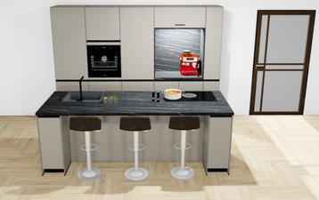 Complete eiland keuken + BORA en Coffee corner €9.000,- beschikbaar voor biedingen