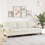 vidaXL 3-zitsbank met sierkussens 210 cm fluweel, Verzenden, Nieuw, Driepersoons, Stof