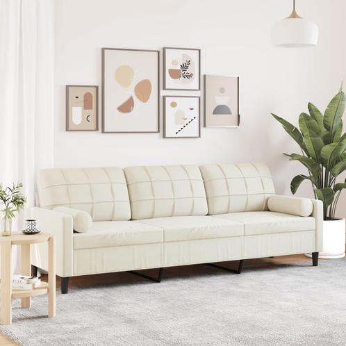 vidaXL 3-zitsbank met sierkussens 210 cm fluweel, Huis en Inrichting, Banken | Bankstellen, Nieuw, Stof, Driepersoons, Verzenden