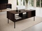 Meubella Salontafel donkerbruin eiken 100cm | Rechthoekig, Huis en Inrichting, Tafels | Salontafels, 100 tot 150 cm, Verzenden