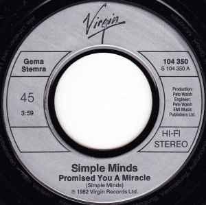 vinyl single 7 inch - Simple Minds - Promised You A Miracle, Cd's en Dvd's, Vinyl Singles, Zo goed als nieuw, Verzenden