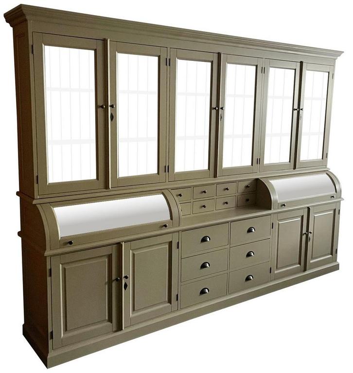 Buffetkast grijsbeige - wit Bastiaan 300cm, Huis en Inrichting, Kasten | Buffetkasten, Ophalen of Verzenden