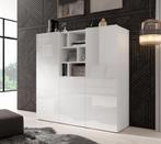 Dressoir Arizona - Wit - 132cm - Hoog - Opbergkast - Modern