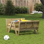 Picknicktafel voor kinderen 88x122x58 cm gempregneerd hout, Tuin en Terras, Nieuw, Verzenden