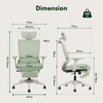 Ergonomische Bureaustoel -  Office Chair - Gamestoel - Volwa, Verzenden, Zo goed als nieuw