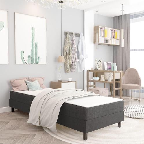Boxspringframe 90x200 cm - Grijs Stof - Tweedekansje!, Huis en Inrichting, Slaapkamer | Boxsprings, 90 cm, 200 cm, Grijs, Nieuw