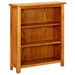 vidaXL Boekenkast met 3 schappen 70x22,5x82 cm massief, Verzenden, Nieuw, 50 tot 100 cm, Minder dan 25 cm