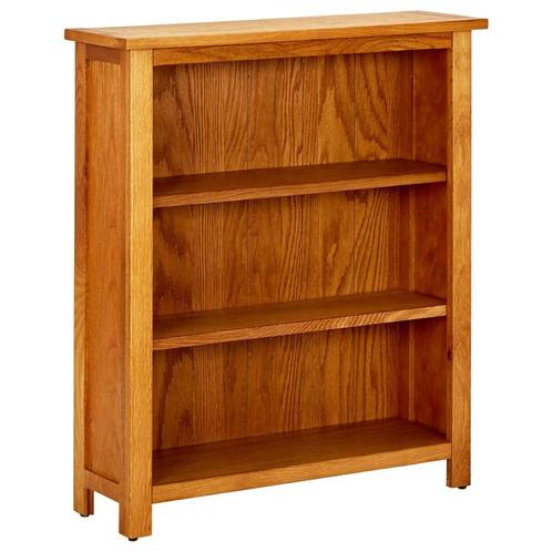 vidaXL Boekenkast met 3 schappen 70x22,5x82 cm massief, Huis en Inrichting, Kasten | Boekenkasten, Minder dan 25 cm, Nieuw, Overige houtsoorten