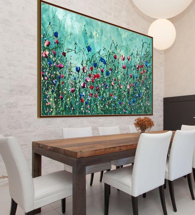 Irina Morisch - Emerald forest Nr.13 - XXL-, Antiek en Kunst, Kunst | Schilderijen | Modern