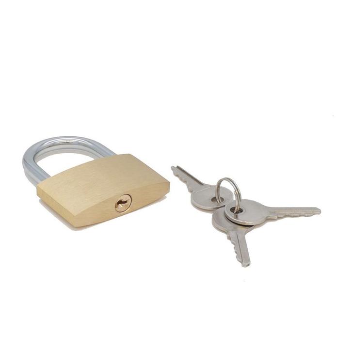 Hangslot - 50 mm - Drie sleutels, Auto diversen, Anti-diefstal, Verzenden