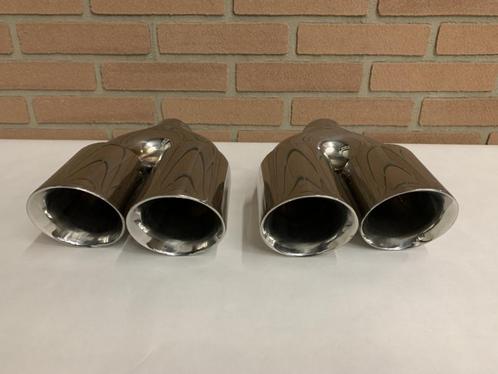 rvs dubbel 3,5 inch Uitlaat sierstukken set R + L, Auto-onderdelen, Overige Auto-onderdelen, Nieuw, Ophalen of Verzenden