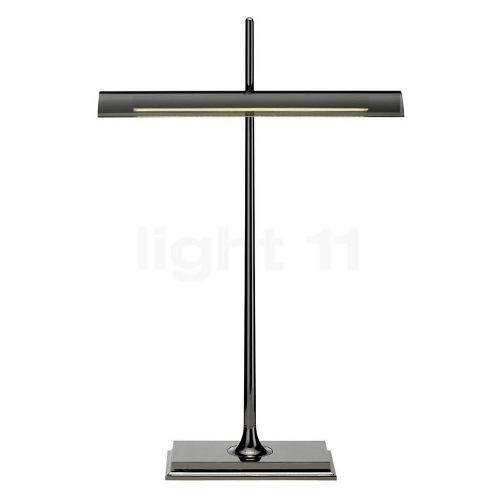 Flos Goldman Tavolo LED, nikkel/rook - met USB (Tafellampen), Huis en Inrichting, Lampen | Tafellampen, Nieuw, Verzenden