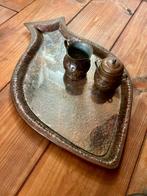 Serveerschaal (3) - glas - Handgehamerd functioneel