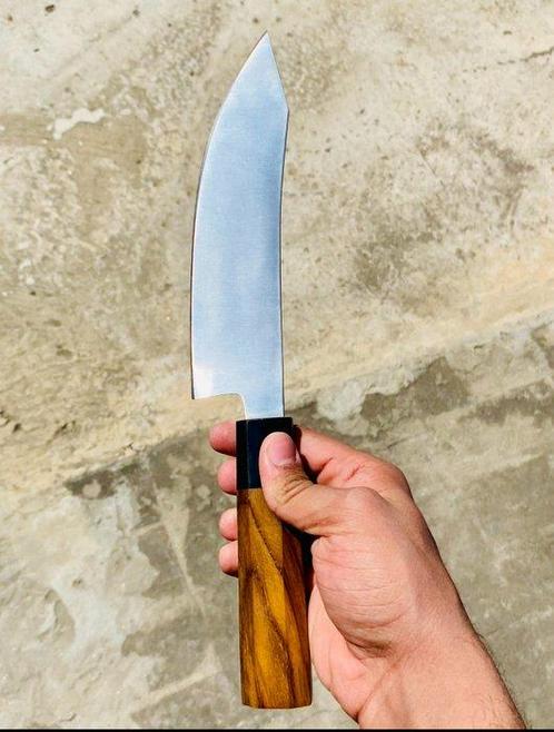 Keukenmes - Chefs knife - Hout, Staal - Italië - W4, Antiek en Kunst, Antiek | Keukenbenodigdheden