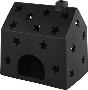 Theelichth huis Jule L zwart-L11,5B16,5H16,5CM beschikbaar voor biedingen