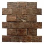 Mozaïek Hout Rectangullar Old Teak (P 04) 30X30 Cm (Prijs, Ophalen of Verzenden, Nieuw