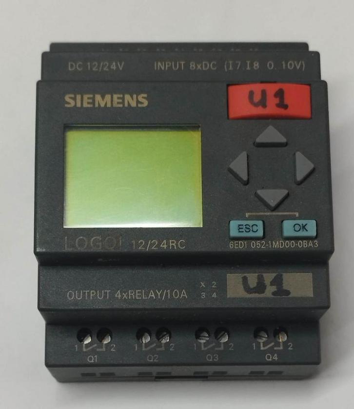 Siemens Logo 12/24 RC / PLC besturing met meerdere uit en in, Doe-het-zelf en Verbouw, Elektra en Kabels, Gebruikt, Verzenden