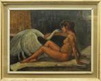 Berthold Klinghofer (1899-?) - Nudo di donna con cigno