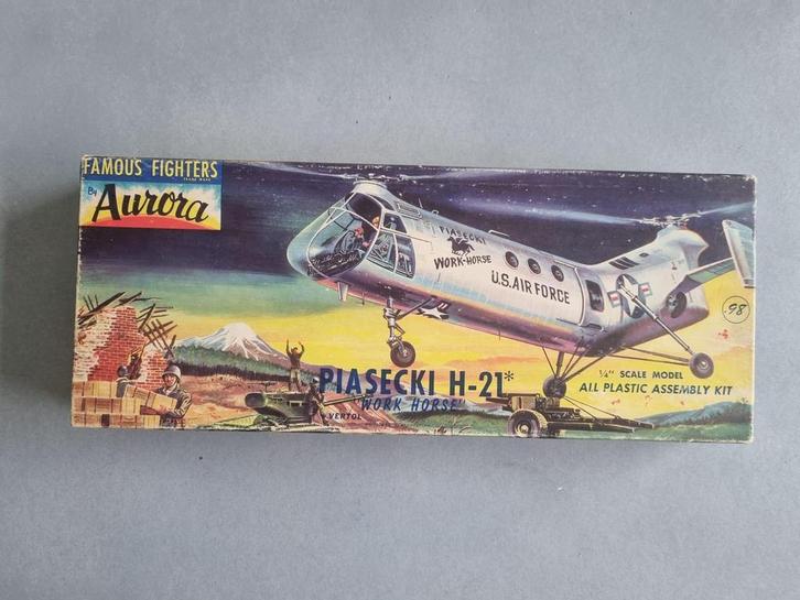 Aurora 504-98 Piasecki H-21 Work Horse 1:48 (1956), Hobby en Vrije tijd, Modelbouw | Vliegtuigen en Helikopters, Verzenden