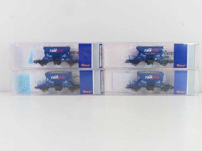 Roco H0 - 76137 - Modeltrein goederenwagonset (1) - 4-delige, Hobby en Vrije tijd, Modeltreinen | H0