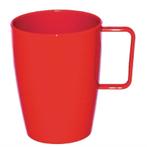 Polycarbonaat bekers met oor rood | 12 stuks | 28,4cl, Verzenden, Nieuw in verpakking