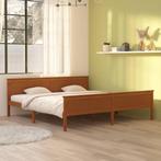 vidaXL Bedframe massief grenenhout honingbruin 200x200 cm, Huis en Inrichting, Bruin, Verzenden, Overige maten, 200 cm