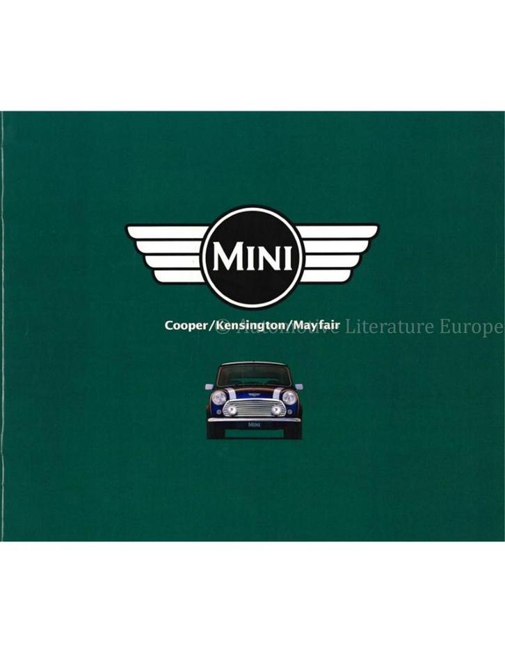 1997 MINI COOPER | KENSINGTON | MAYFAIR BROCHURE JAPANS, Boeken, Auto's | Folders en Tijdschriften