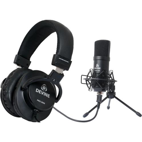 Devine PRO 2000 hoofdtelefoon + Devine USB microfoon, Audio, Tv en Foto, Koptelefoons, Verzenden