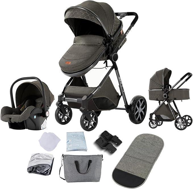 Baby Stroller HVG9 – Wandelwagen Deepgrijs | Compact & Verst, Kinderen en Baby's, Buggy's, Nieuw, Ophalen of Verzenden