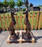 P.J. Mene - Beeld, Large Dogs - 75.5 cm - Brons, Marmer