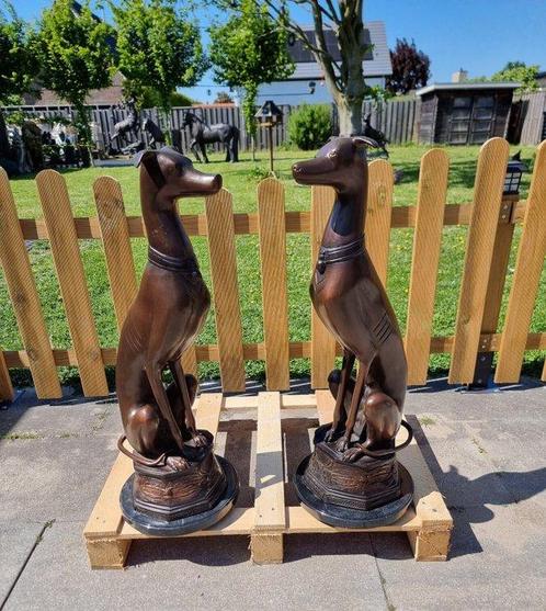 P.J. Mene - Beeld, Large Dogs - 75.5 cm - Brons, Marmer, Antiek en Kunst, Curiosa en Brocante