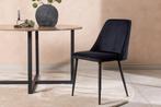 Eetkamerstoel - Ingrid  - Zwart - Fluweel - Jörn, Huis en Inrichting, Stoelen, Verzenden, Nieuw
