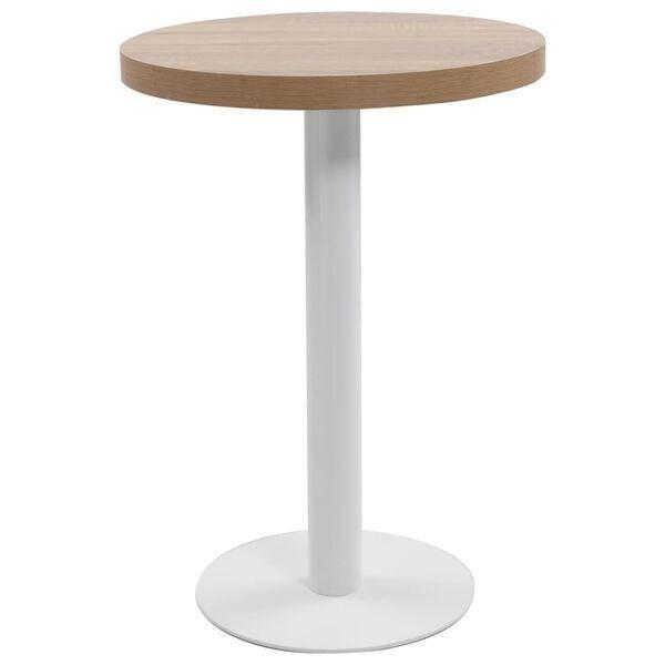 Bistrotafel 60cm lichtbruin | Tweedekansje | Sfeervol, Huis en Inrichting, Tafels | Salontafels, 50 tot 100 cm, Rond, Nieuw, 75 cm of meer