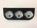 52mm meter set zwart met wit, Auto diversen, Ophalen of Verzenden, Nieuw