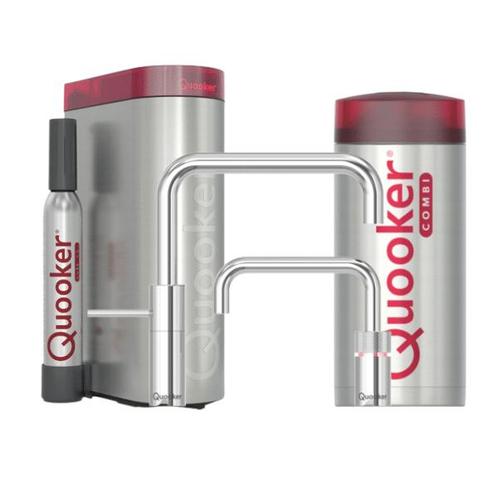 QUOOKER COMBI NORDIC SQUARE TWINTAPS CHROOM + CUBE -2200, Huis en Inrichting, Keuken | Keukenbenodigdheden, Nieuw, Ophalen of Verzenden