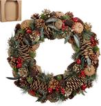 2dekans | House of Seasons Kerstkrans - Ø50 cm - Groen, Diversen, Kerst, Ophalen of Verzenden, Zo goed als nieuw