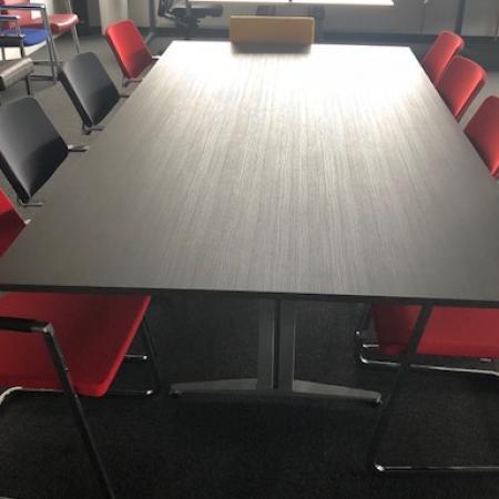 (MDK-105008) Kembo vergadertafel 280 x 140 cm met nieuw blad, Huis en Inrichting, Bureaus, Gebruikt, Ophalen of Verzenden